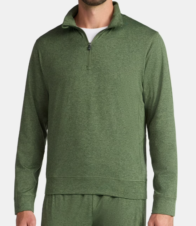 Athletic Works Men's ButterCore Soft Quarter-Zip Pullover Shirt Walmart
