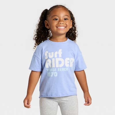 Grayson Mini Toddler Girls' Surf Rider Oversized T-Shirt - Blue 12M