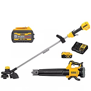 DeWalt 20V MAX String Trimmer + Blower w/ FLEXVOLT 6Ah + 4Ah Batteres & Charger $319 + Free Delivery