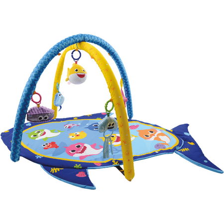YuMe Brand Baby Shark Entertainer Activity Mat – Sensory & Sounds, Unisex, 1-Pack