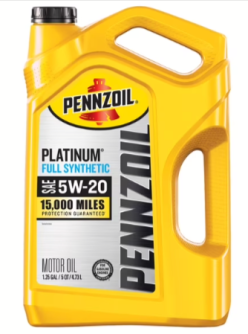 5-Qt Pennzoil Platinum Plus Full Synthetic Motor Oil Walmart