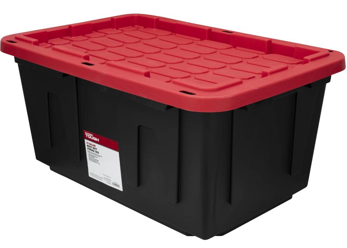 Hyper Tough 27-Gallon Stackable Snap Lid Storage Container Walmart