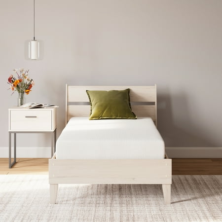 Signature Design by Ashley 8 inch Twin Memory Foam Mattress, Firm Cooling Mattress in a Box, Motion Reducing Support Foam