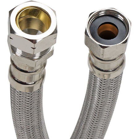Fluidmaster B4H24 24" Water Heater Connector, 3/4" F.I.P. X 3/4" Compression,