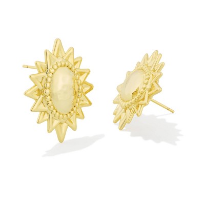 Kendra Scott Solana Statement Stud Earrings Gold 14K - Gold/Brass One Size