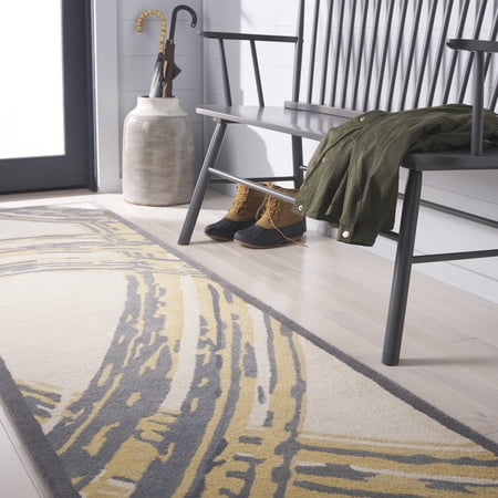 Safavieh Martha Stewart Trudi Abstract Runner Rug, Cement, 2'3" x 10'