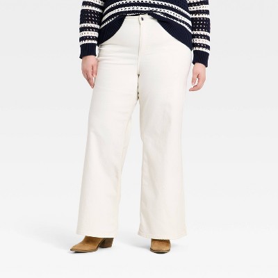 Women's Everyday High-Rise Wide Leg Jeans - Universal Thread™ White 30