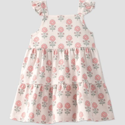 Little Planet by Carter's Baby Girls' Organic Floral Knit Dress - Ivory 3M