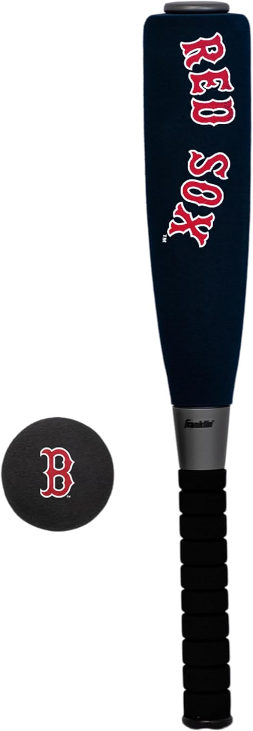 Franklin Sports Boston Red Sox Foam Bat & Ball Set - Soft Jumbo Team Baseball Bat and Ball Team Logo - MLB Official Licensed Product