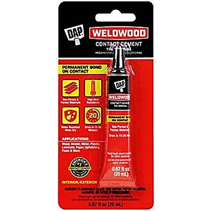 0.67-Oz DAP Weldwood Original Contact Cement (Tan) $3