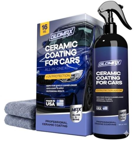 16oz Glomax Premium Ceramic Coating for Cars with UV Protection Amazon