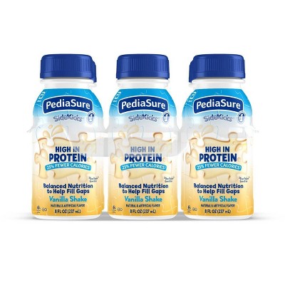 PediaSure SideKicks High Protein Nutrition Shake Vanilla - 6pk/48 fl oz: Toddler, Kosher, Halal, Non-GMO