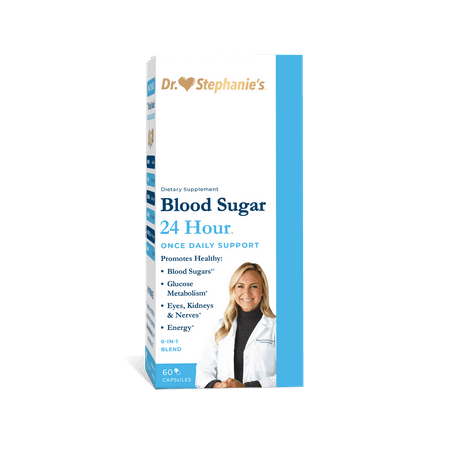 Dr. Stephanie's Blood Sugar 24 Hour Daily Support Supplement - Pancreas Support with Cinnamon