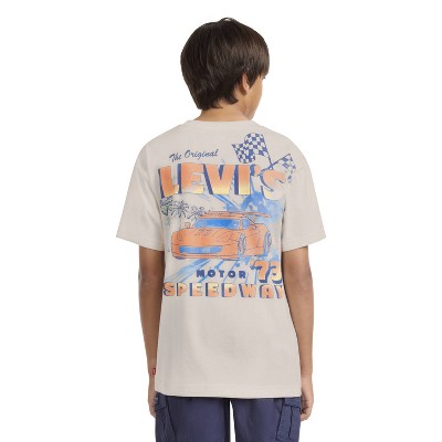Levi's® Boys' Short Sleeve Motor Speedway T-Shirt - Tan S