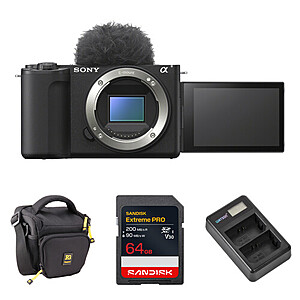 Sony Alpha ZVE10 II Mirrorless Camera + 64GB SDXC, Bag & Duo Charger $998 & More + Free S&H