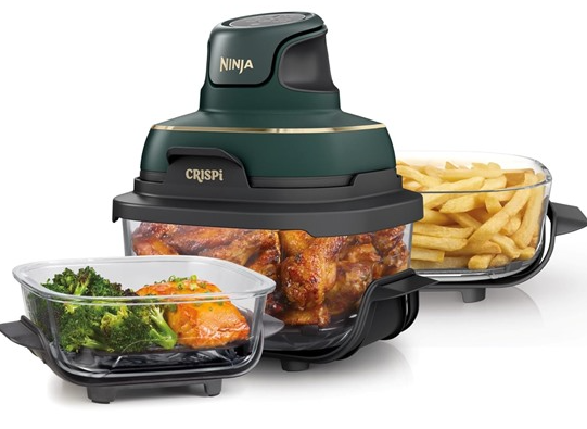 Ninja Crispi 5-in-1 Glass Air Fry Cooking System w/ 2 Containers (Refurb) Woot!