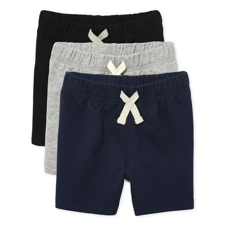 The Children's Place Baby & Toddler Boys Pull-On Knit Shorts, 3-Pack, Sizes 6M-5T