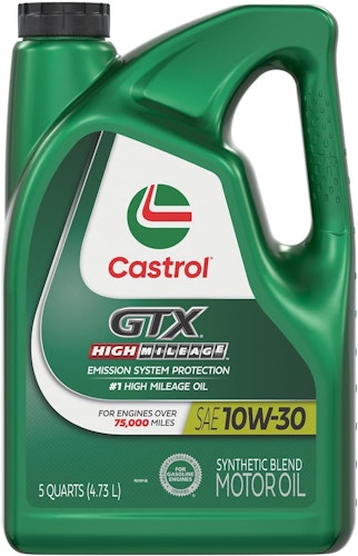 Castrol 5-Quart GTX High Mileage 10W-30 Synthetic Blend Motor Oil