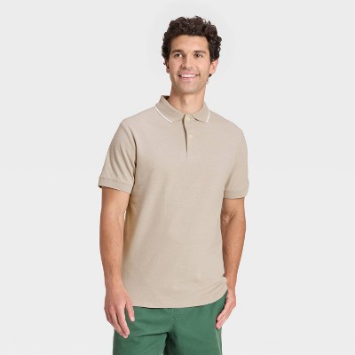 Men's Every Wear Polo Shirt - Goodfellow & Co™ Khaki M