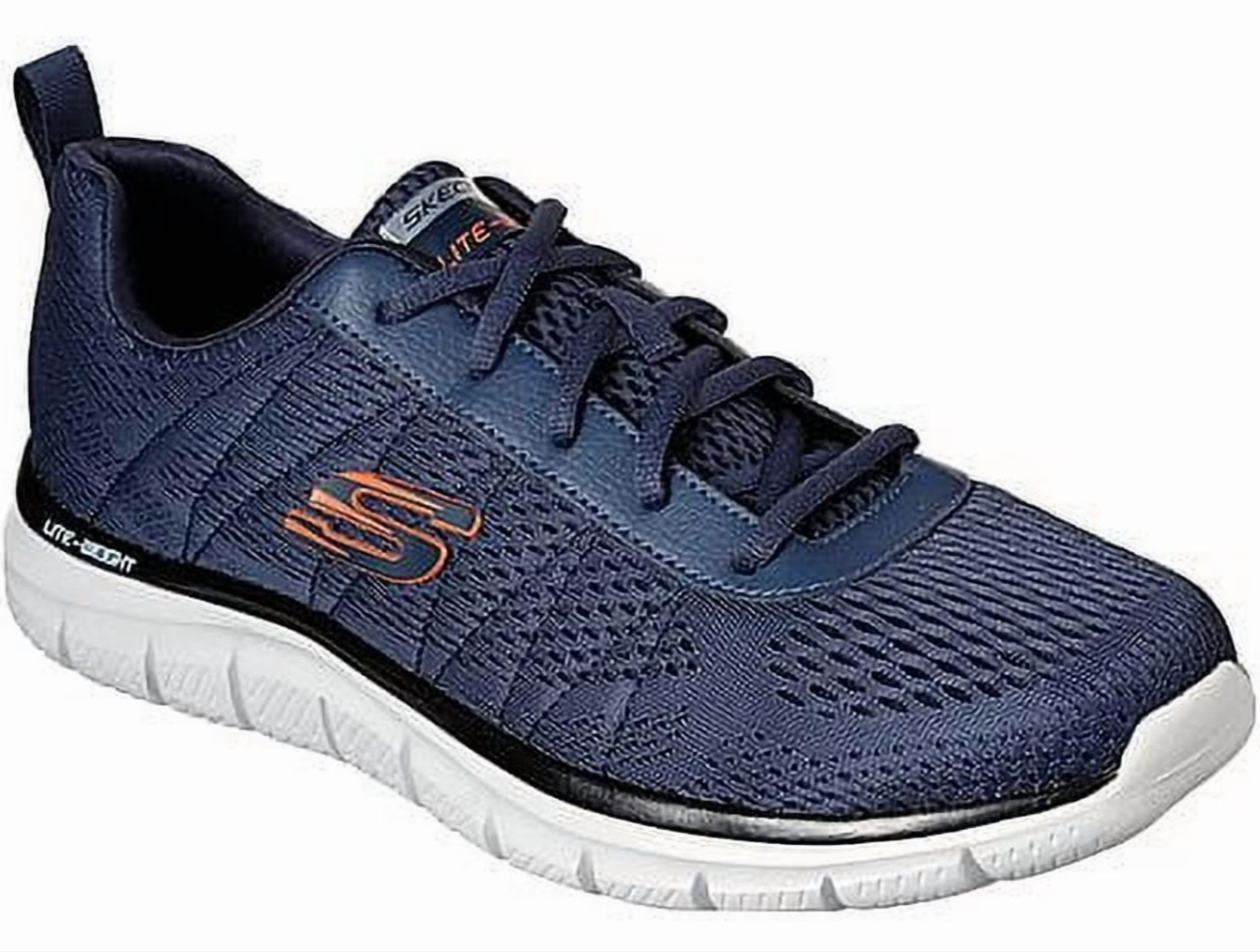 Skechers Men's Track Moulton Lightweight Memory Foam Trainer Sneakers Walmart