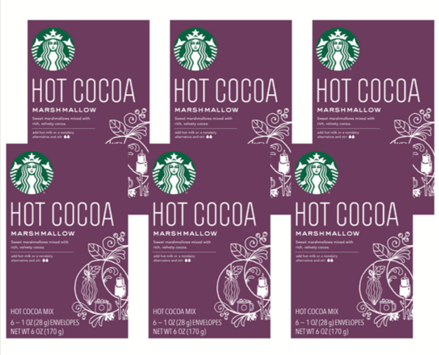 36-Count Starbucks Marshmallow Hot Cocoa Mix Walmart