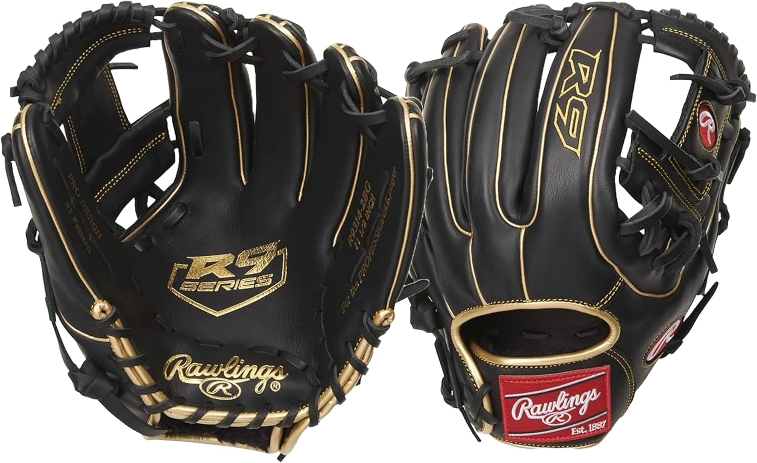 Rawlings | R9 Baseball Glove | 11.5" | Pro I Web | Right Hand Throw | 31 Pattern