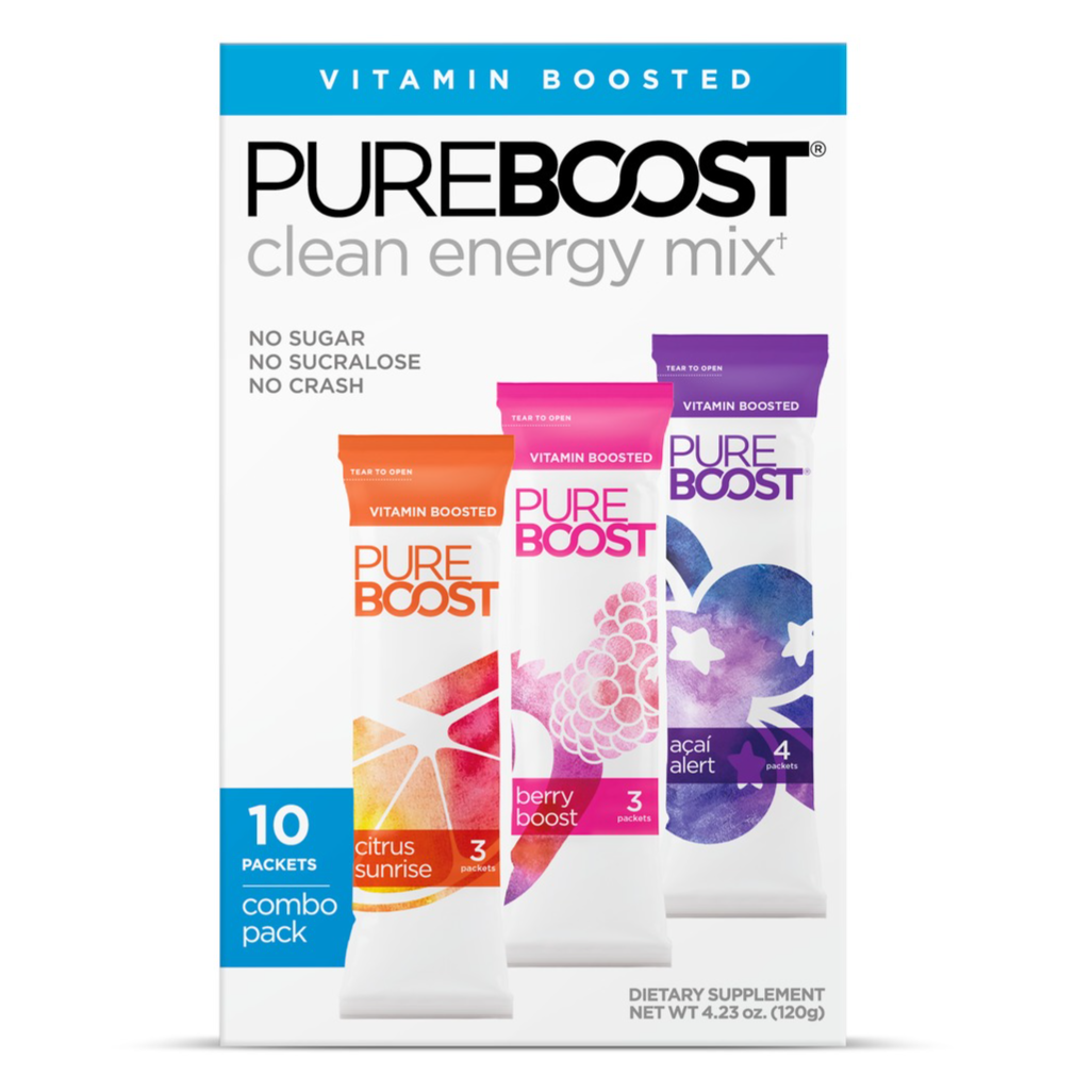 10pk Pureboost Clean Energy Drink Mix $10