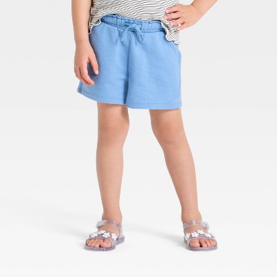 Toddler Girls' Knit Shorts - Cat & Jack™ Blue 2T
