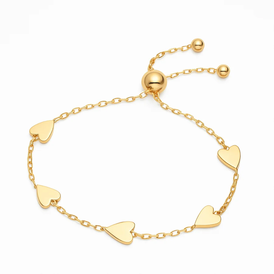Adjustable Heart Bracelet $13 Shipped