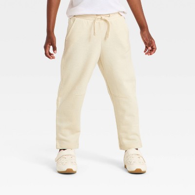 Toddler Girls' French Terry Pants - Cat & Jack™ Beige 18M