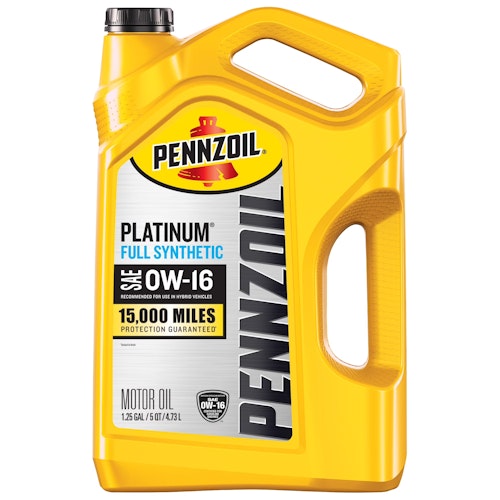 Pennzoil Platinum 5-Quart Full Synthetic 0W-16 Motor Oil