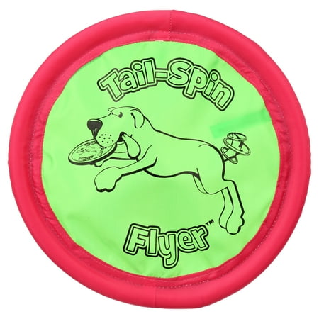 Petmate Booda Tail Spin Flyer Big Daddy Frisbee Dog Toy, Large, Multicolor, Pack of 1