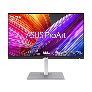 27" ASUS ProArt 1440p 144Hz 5ms IPS Monitor (PA278CGV) $229 + Free S&H