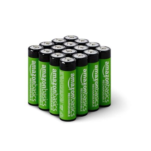 16-Pack Amazon Basics 2000mAh Rechargeable AA NiMH Batteries Amazon
