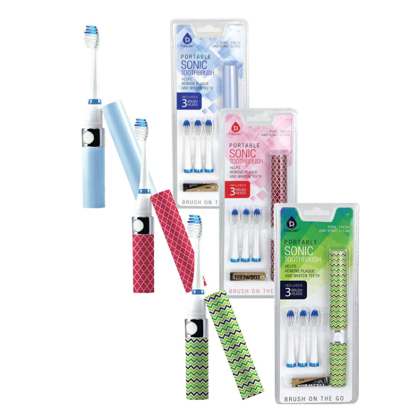 3pk Travel Electric Toothbrushes $25