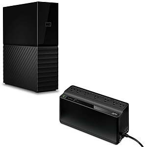 4TB WD My Book USB 3.0 External Hard Drive + APC UPS Battery Backup $145 + Free S&H