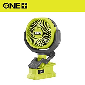 Select Areas: Ryobi ONE+ 18V Cordless 4" Clamp Fan (Tool Only) $19.95 + Free S&H