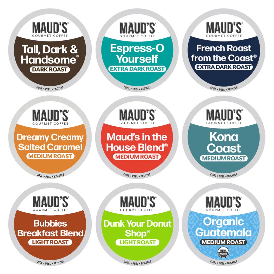 80ct Maud's Variety Pack Coffee Pods $28
