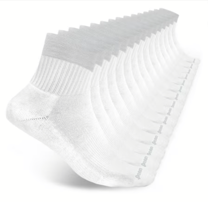 15-Pack Penn Men's Cushioned Quarter Socks Walmart
