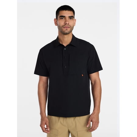 Ozark Trail Men's Popover Shirt with Short Sleeves, Sizes S-3XL