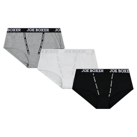 Joe Boxer Women’s Cotton Blend Girl Short Panties, 3-Pack, Sizes S-XL
