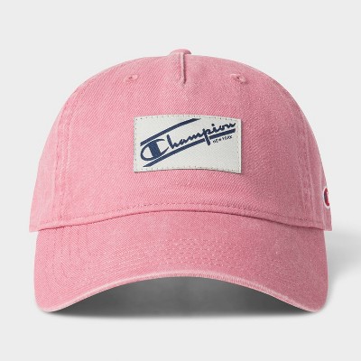 Champion Adult Pigment-Washed Twill Baseball Hat - Cosmic Pink