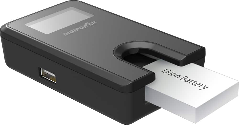 Digipower - Patented Plateless Design Digital Camera Travel Charger for Sony Batteries - Black