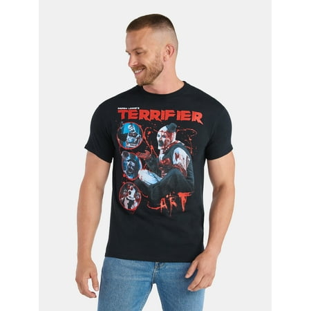 Terrifier Men's and Big Men's Graphic Tee with Short Sleeves, Sizes S-3XL