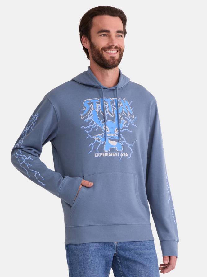 Disney Stitch Men's Graphic Hoodie Sweatshirt Walmart