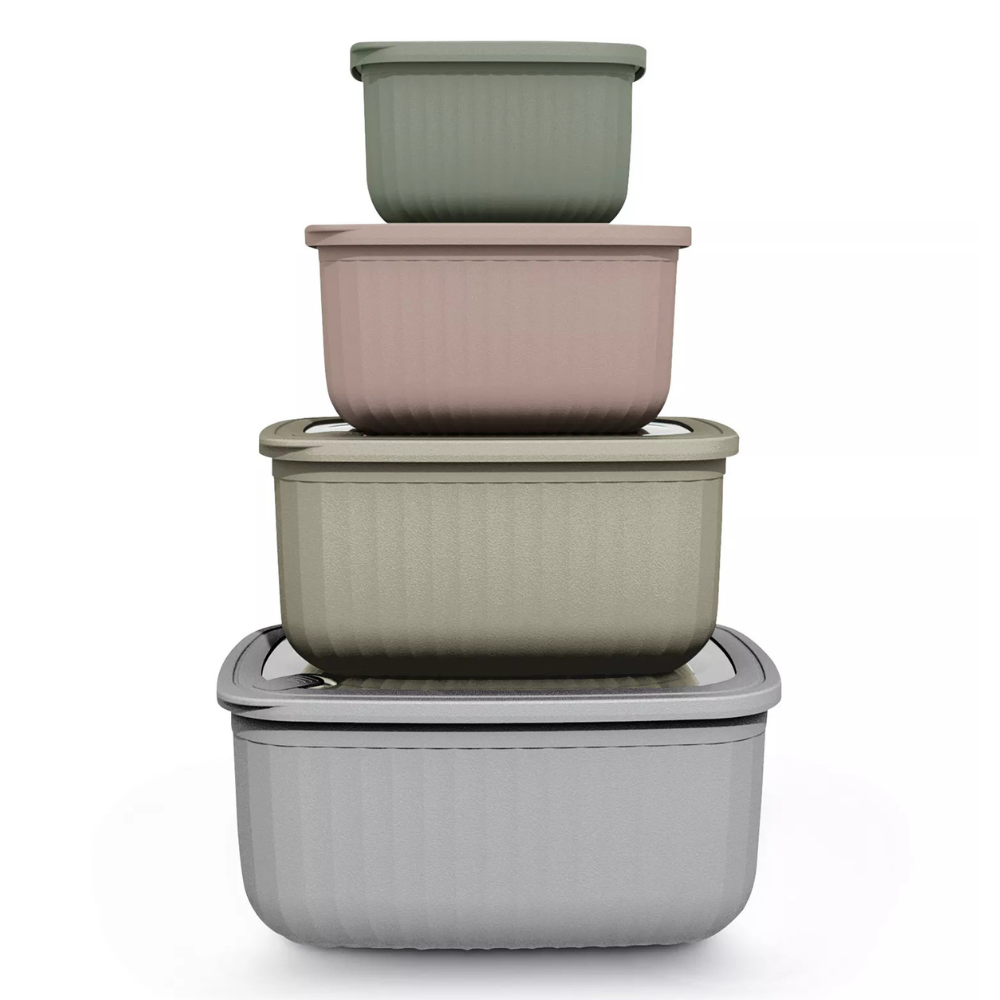 8pc Round Nesting Bowl Set with Lids $10