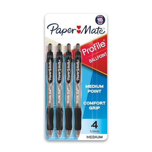 4-Pack Paper Mate Retractable Profile Ballpoint Pen Amazon