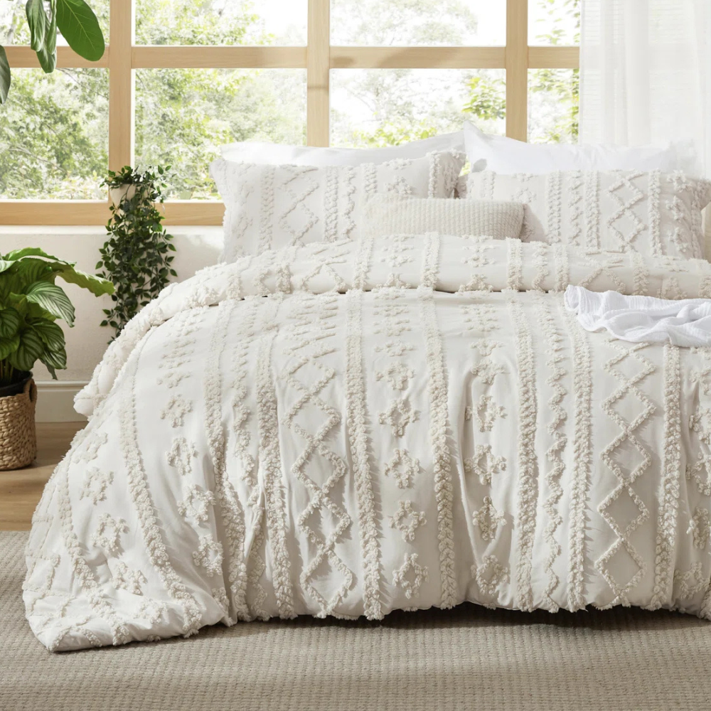 Queen Boho Duvet Set $34