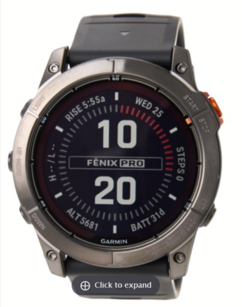 Garmin Fenix 7X Pro Multisport GPS Solar Smartwatch (51mm) Sierra