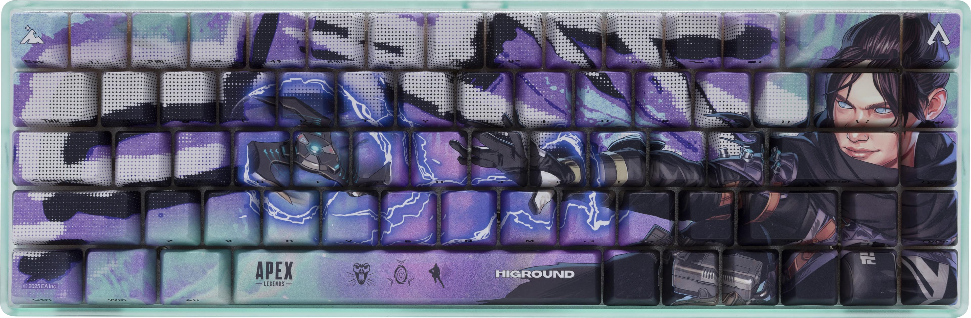Higround - APEX Legends Basecamp 65+ 65% Wired Mechanical Pre-Lubed TTC Venus Linear Switch Gaming Keyboard w/ RGB Backlighting - Wraith